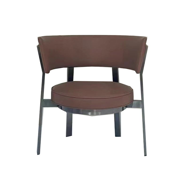 saddle leather dining chair
